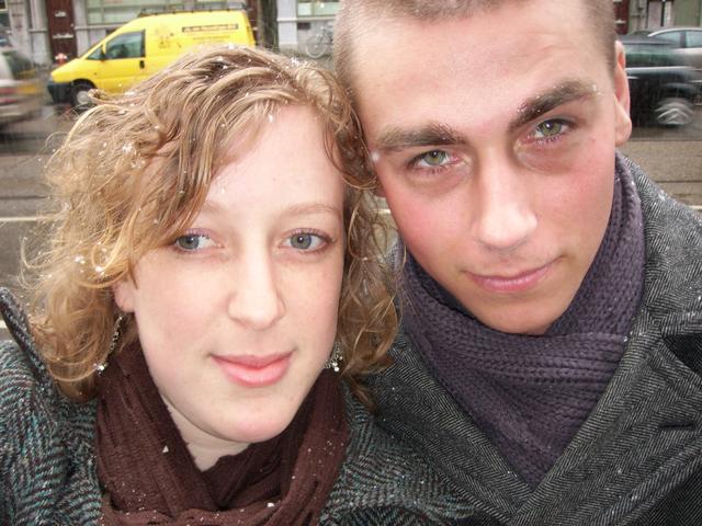 Samen in de sneeuw,